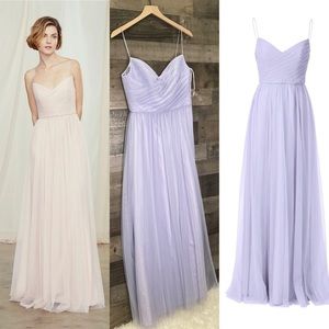 Amsale Ally Bridemaid Dress in Lilac